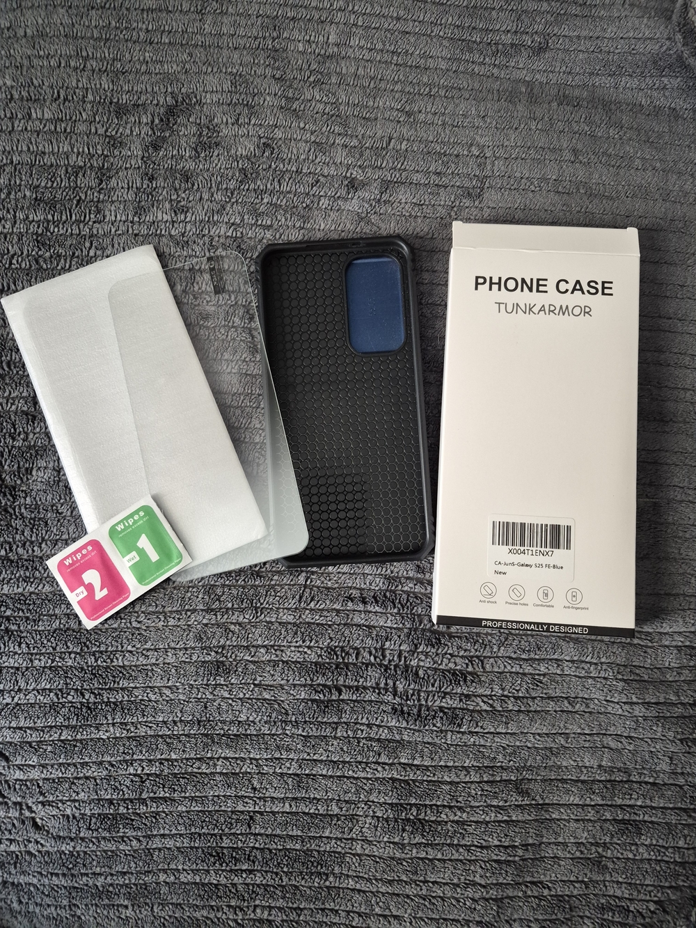 S25 Armour Phone Case And Clear Glass Screen Protector